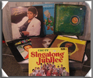 browse through vintage vinyl...
